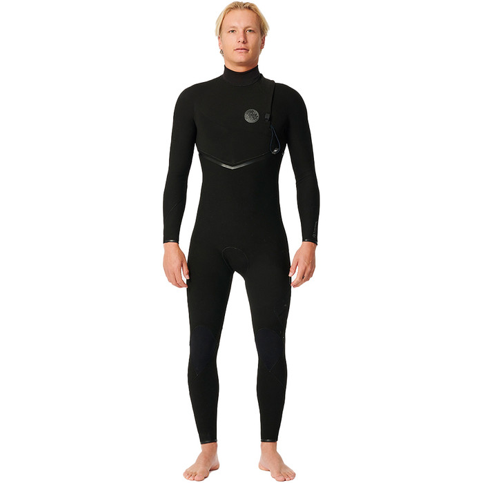 2024 Rip Curl Hombres Flashbomb Pro 3/2mm Zip Free Neopreno 14OMFS - Black