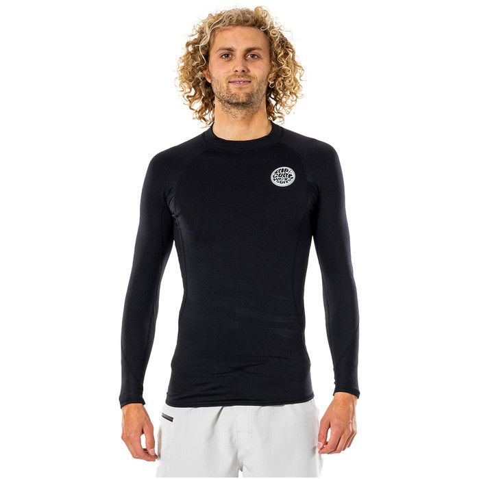 2024 Rip Curl Hombre Thermopro 1mm Chaleco Trmico de Manga Larga WLYYAM - Negro