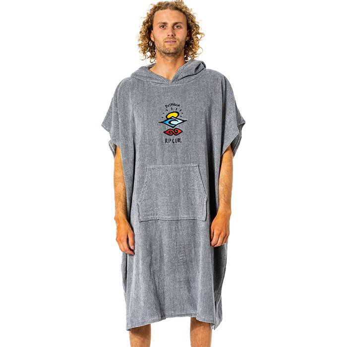 2023 Rip Curl Wet As Hooded Towel Changing Robe / Poncho CTWCE1 - Grey