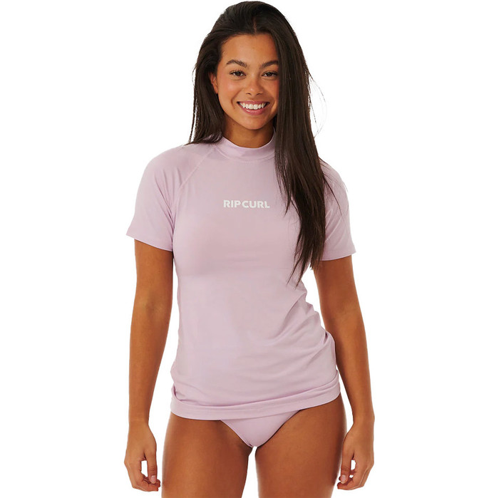 2023 Rip Curl Mujer Classic Surf Camiseta de manga corta 15HWRV - Lila