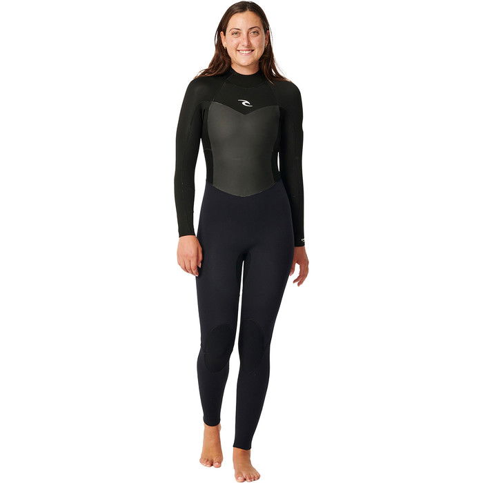 2024 Rip Curl Womens Omega 5/3mm Back Zip Wetsuit 155WFS - Black