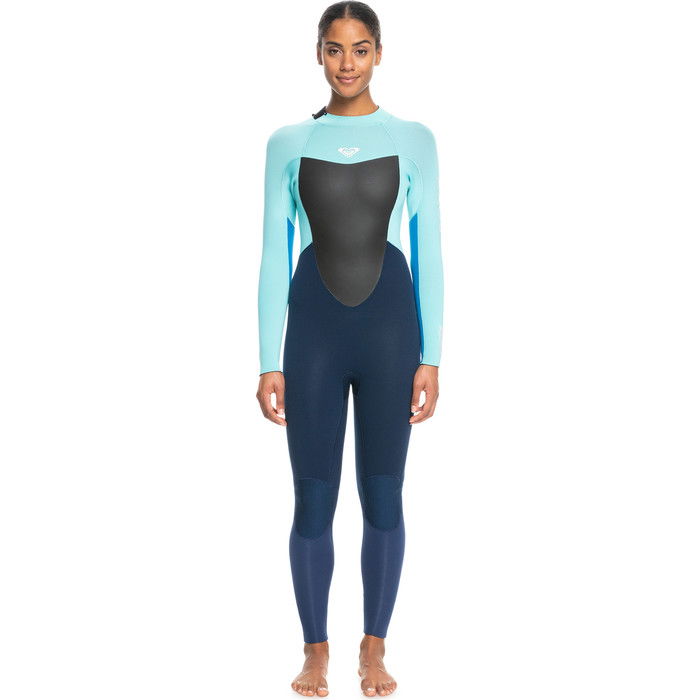 2024 Roxy Womens Prologue 4/3mm Back Zip Wetsuit ERJW103072 - Good Mood