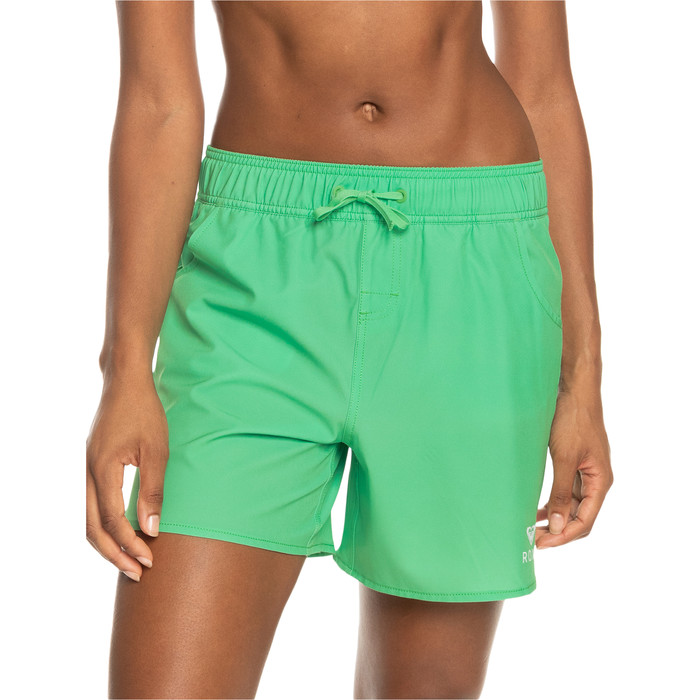 2023 Roxy Boardshorts Wave Mujer Erjbs03162 Verde Absenta