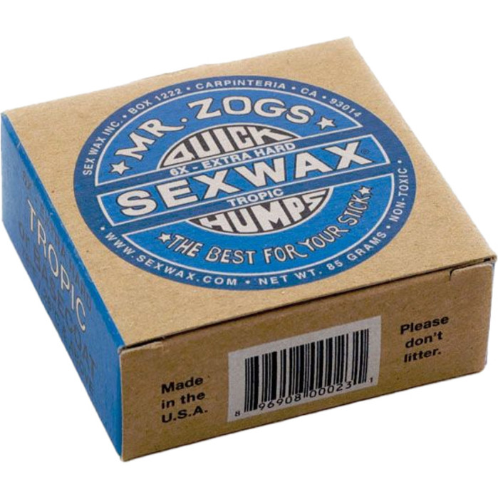 2024 Sex Wax Quick Humps Tropic Surf Wax SWWQH - Blue