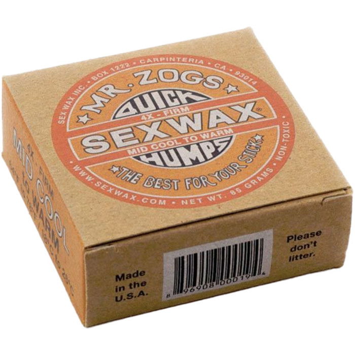 2024 Sex Wax Quick Humps Mid Cool To Warm Surf Wax Swwqh - Naranja