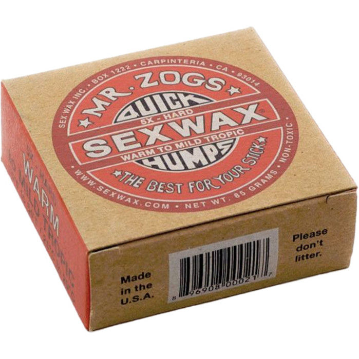 2024 Sex Wax Quick Humps Warm To Mild Tropic Surf Wax Swwqh - Rojo