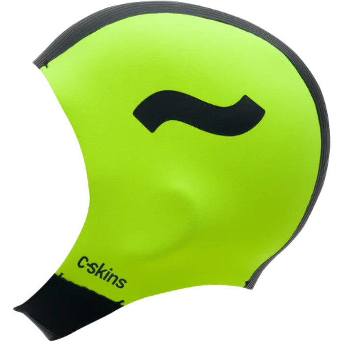 2023 Swim Research Gorro de natacin Freedom 3mm C-HOSR - Negro / Flo Yellow