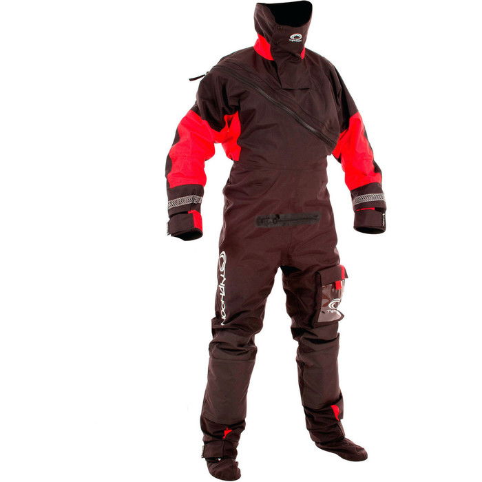 2024 Typhoon Max B Drysuit 100168 - Black / Red