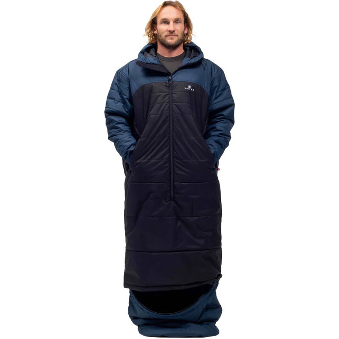 2023 Voited Premium Saco de Dormir Porttil para Camping V22UN02SBSLS - Azul Marino / Negro / Azul Marino