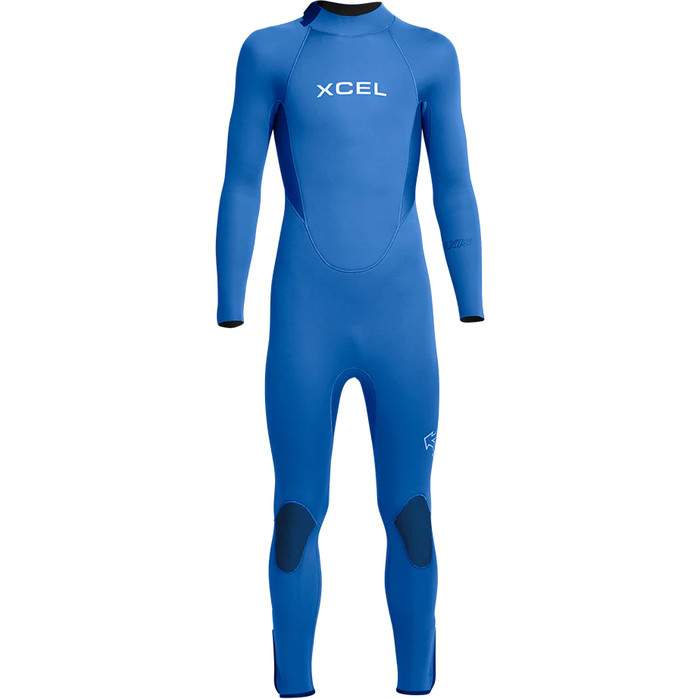 2024 Xcel Junior Axis 3/2mm Back Zip Neopreno KN32AXG0 - Saphire Blue