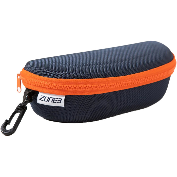 2024 Zone3 Protective Swim Goggle Case SA19GPC - Navy / Orange