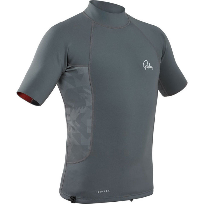 2024 Palm Mens NeoFlex 0.5mm Neoprene Short Sleeve Top 12797 - Jet Grey