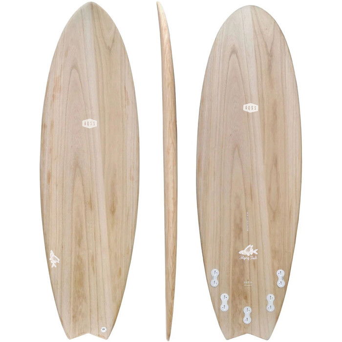 2024 AQSS Flying Fish Eco- Tech Funboard 14022 - Wood