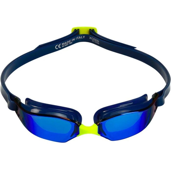 2024 Aquasphere Gafas De Natacin Xceed Racing EP3200404LMB - Azul Titanio Espejado / Navy Blue