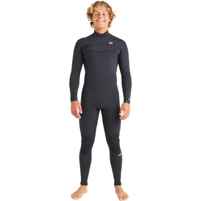 2024 Billabong Mens Absolute Natural 3/2mm Chest Zip Wetsuit ABYW100257 - Black