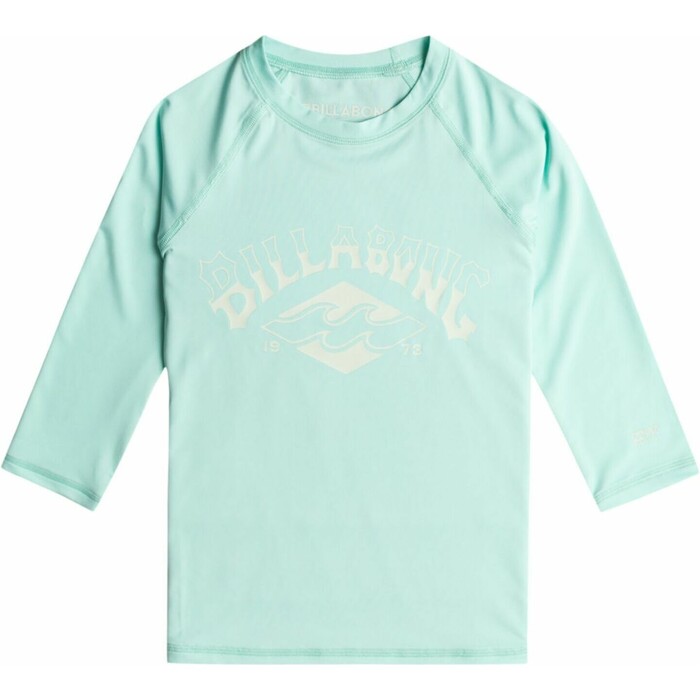 2024 Billabong Chicas Surf Dayz UV50 Chaleco De Lycra De Manga Corta EBGWR03001 - Pure Aqua