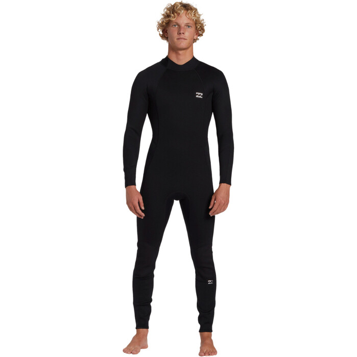 2024 Billabong Hombres Foil 5/4mm Back Zip Neopreno ABYW100236 - Black