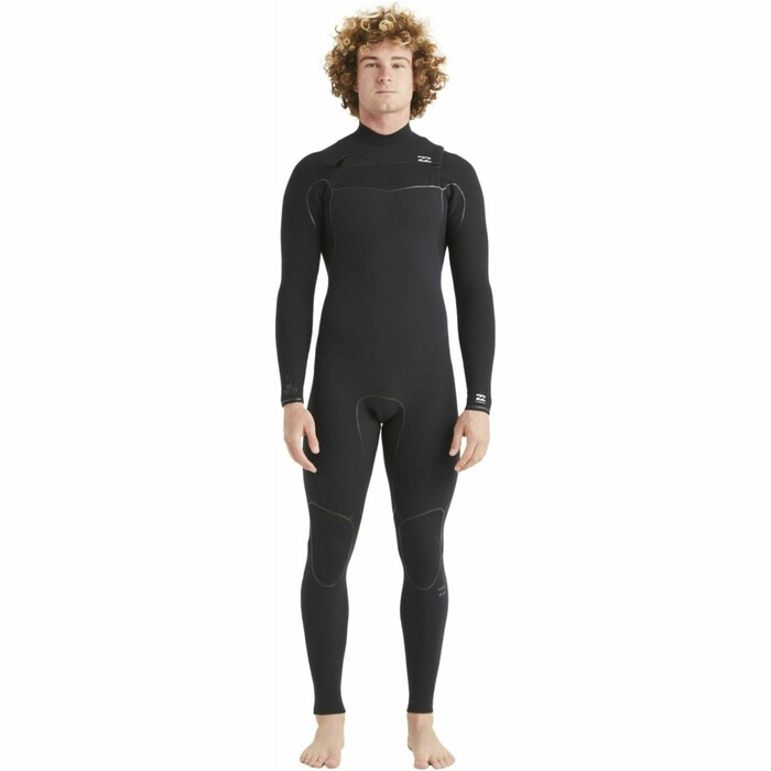 2024 Billabong Hombres Furnace 4/3mm Chest Zip Neopreno ABYW100187 - Black