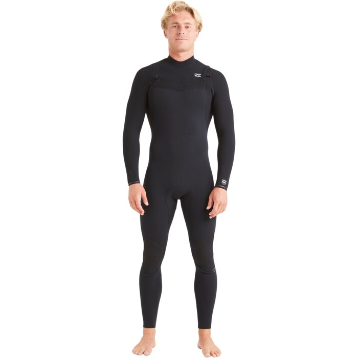 2024 Billabong Mens Furnace Comp 4/3mm Chest Zip Wetsuit ABYW100179 - Black