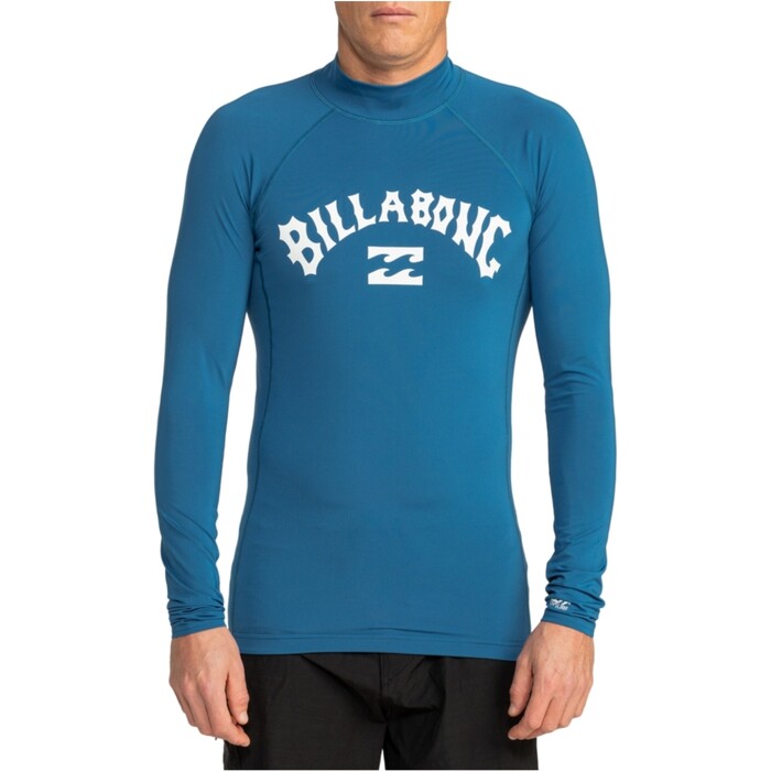 2024 Billabong Hombres Logo Surf Chaleco De Lycra De Manga Larga EBYWR03011 - Dark Blue