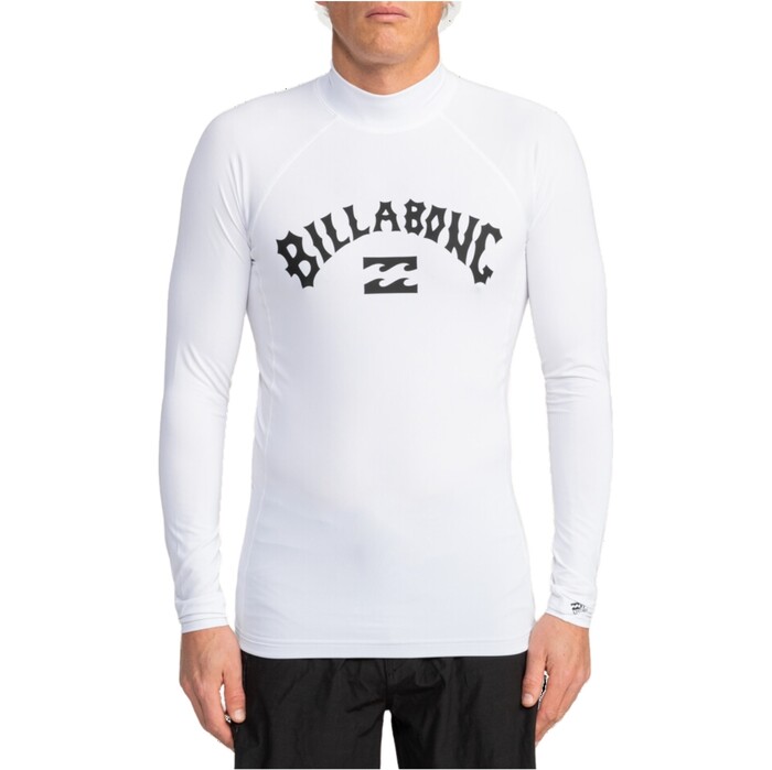 2024 Billabong Hombres Logo Surf Chaleco De Lycra De Manga Larga EBYWR03011 - White