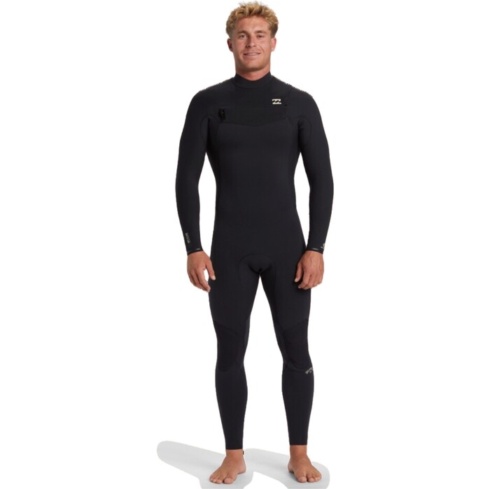 2024 Billabong Hombres Revolution Natural 5/4mm Chest Zip Neopreno ABYW100269 - Black