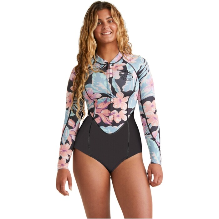 2024 Billabong Womens Salty Days Natural 2mm Long Sleeve Springsuit ABJW400129 - Nights In Paradise