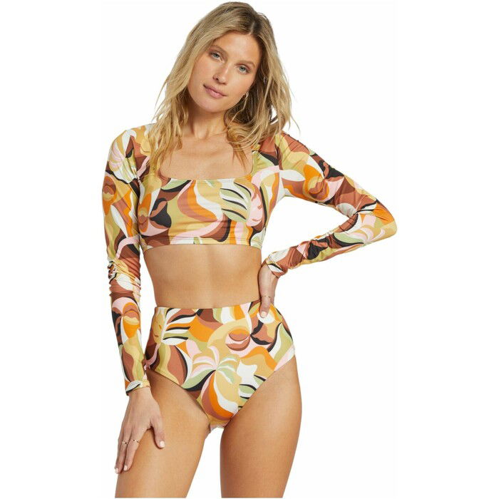 2024 Billabong Mujer Return To Paradise Chaleco De Licra De Manga Larga EBJWR03008 - Multi