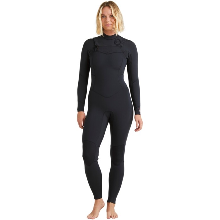 2024 Billabong Womens Salty Dayz Natural 5/4mm Chest Zip Wetsuit ABJW100197 - Black