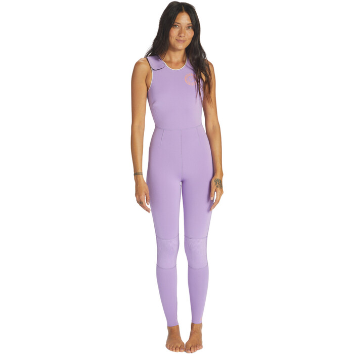 2024 Billabong Mujer Sol Sistah 2mm Long Jane Wetsuit ABJW700101 - Lilac Love