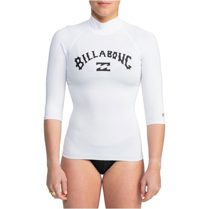 2024 Billabong Mujer Tropic Surf Chaleco De Lycra De Manga Corta EBJWR03019 - White