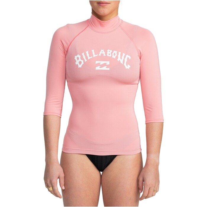 2024 Billabong Mujer Tropic Surf Chaleco De Lycra De Manga Corta EBJWR03019 - Flamingo