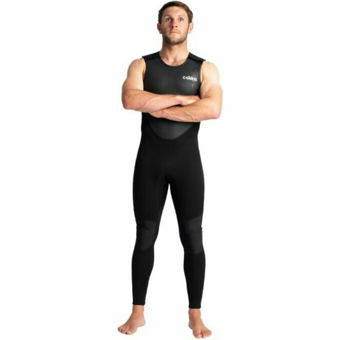 2024 C- Skins Hombres Element 3/2mm Long John Traje De Neopreno C-EL32LJM - Black