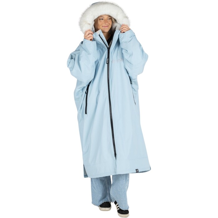 2024 Dryrobe Adult Advance Long Sleeve Changing Robe LS-DA-ICE-B - Ice Blue