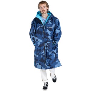 2024 Dryrobe Advance Long Sleeve Changing Robe V3 DALSV3 - Blue Camo / Blue