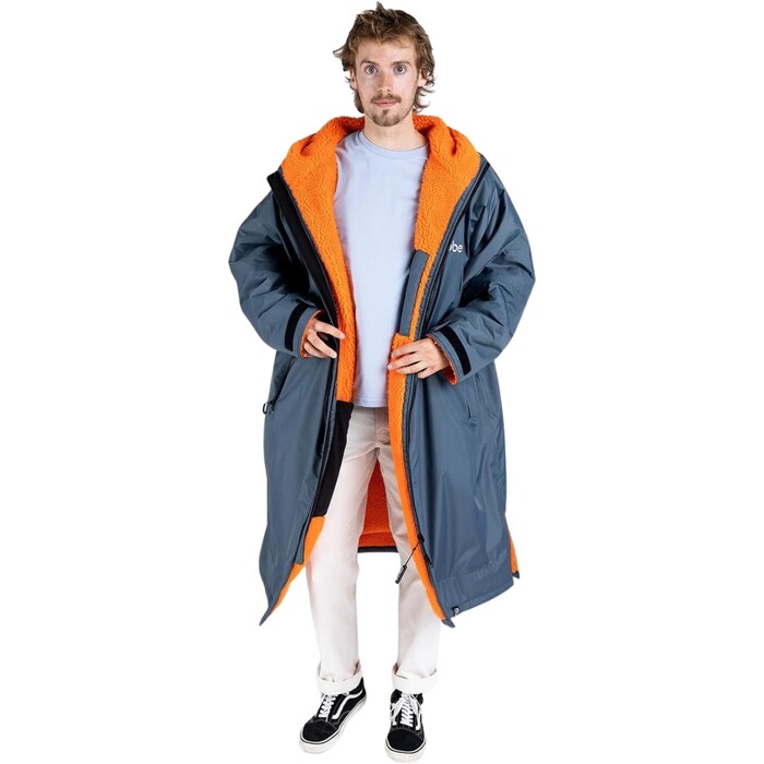 2024 Dryrobe Advance Cambiador De Manga Larga Robe V3 DALSV3 - Gris Carbn / Orange