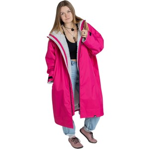 2024 Dryrobe Advance Cambiador De Manga Larga Robe V3 DALSV3 - Pink / Gris Claro