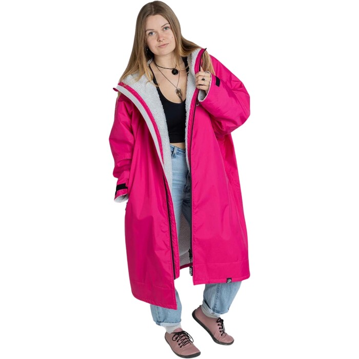 2024 Dryrobe Advance Cambiador De Manga Larga Robe V3 DALSV3 - Pink / Gris Claro