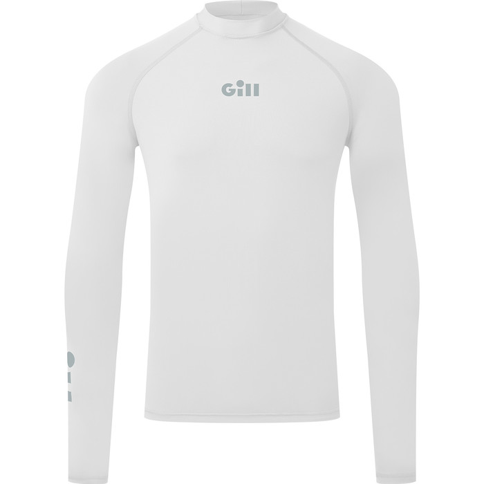 2024 Gill Mens Zenzero Long Sleeve Rash Vest 5109 - White