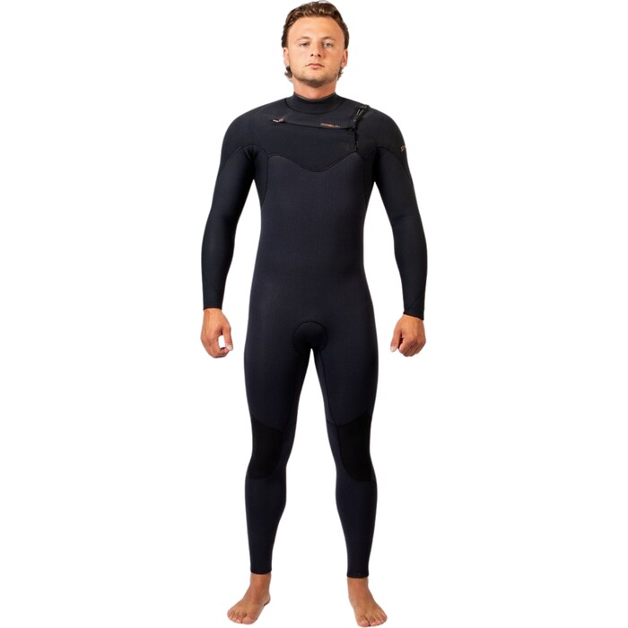 2024 Gul Mens Viper 3/2mm Yamamoto Chest Zip Wetsuit VR1223 - Black