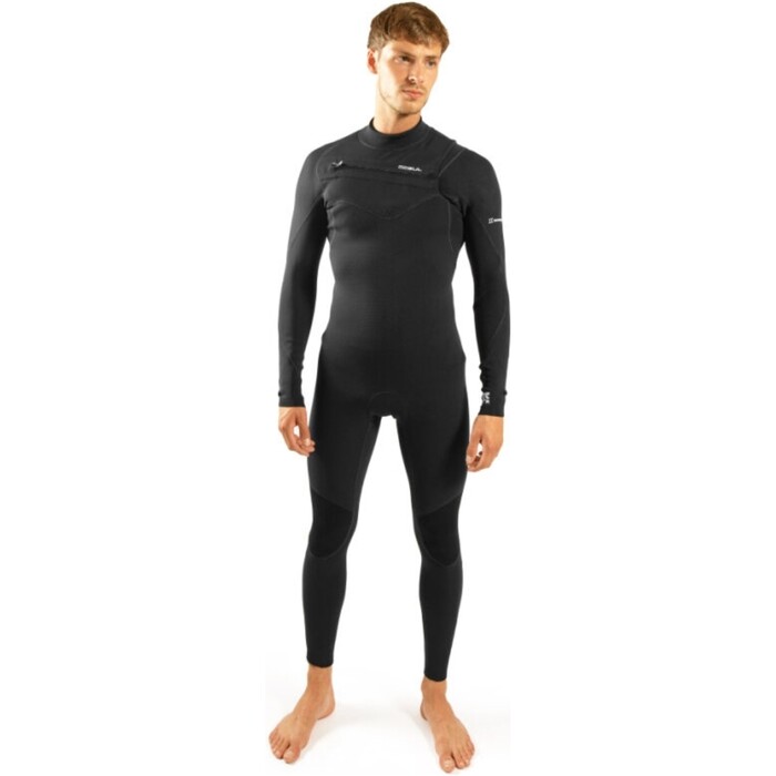 2024 Gul Mens Y39 Yamamoto 3/2mm Chest Zip Wetsuit YM1201-C1 - Black / Ripstop