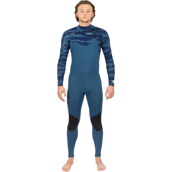 2024 Gul Response FX 3/2mm Chest Zip Wetsuit RE1240-C1 - Navy / Contourcamo