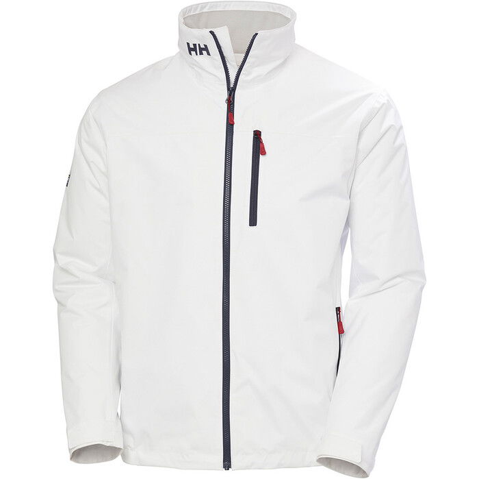 2024 Helly Hansen Hombres Crew Chaqueta De Vela De Capa Intermedia 2.0 34444 - White