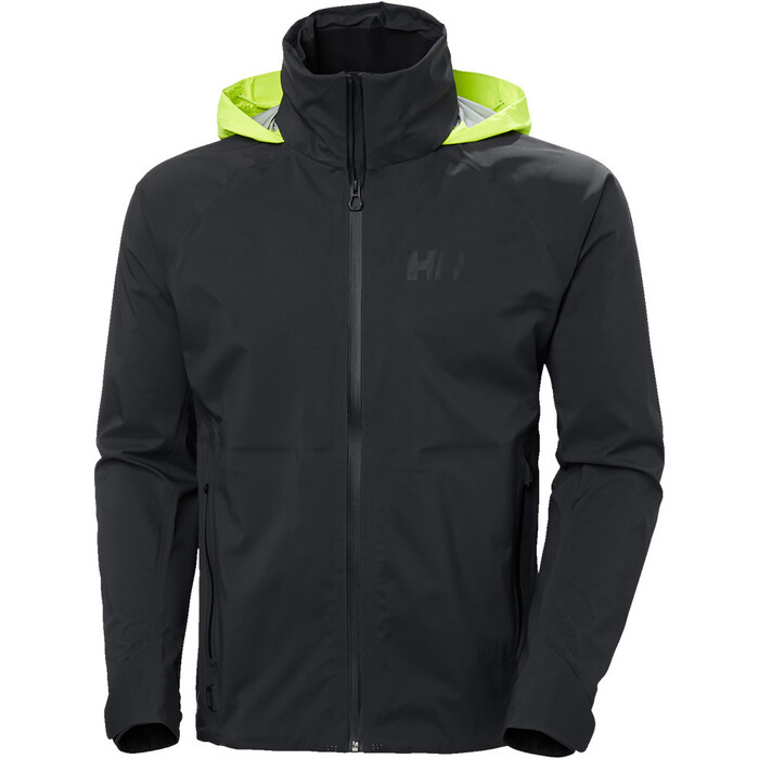 2024 Helly Hansen Hombres HP Foil Chaqueta Shell Sailing 2.0 34472 - Ebony