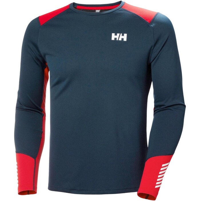 2024 Helly Hansen Mens Lifa Active Crew Base Layer 49389 - Navy