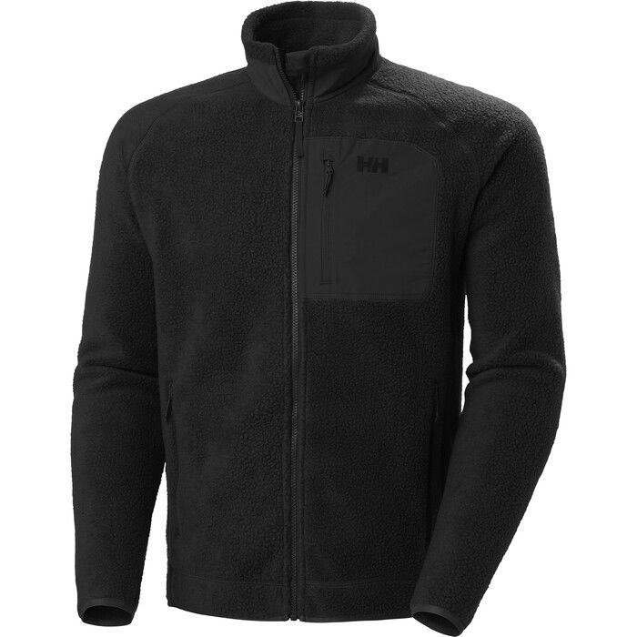 2024 Helly Hansen Hombres Panorama Pile Fleece Block Jacket 49460 - Black