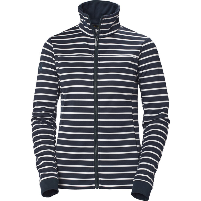 Helly Hansen Mujer Crew Fleece 2024 Chaqueta 30357 - Navy Stripe