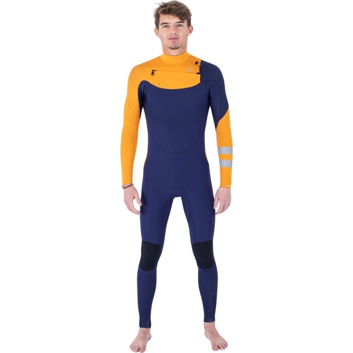 2024 Hurley Mens Advant 3/2mm Chest Zip Wetsuit MFS0013302 - Flag Blue