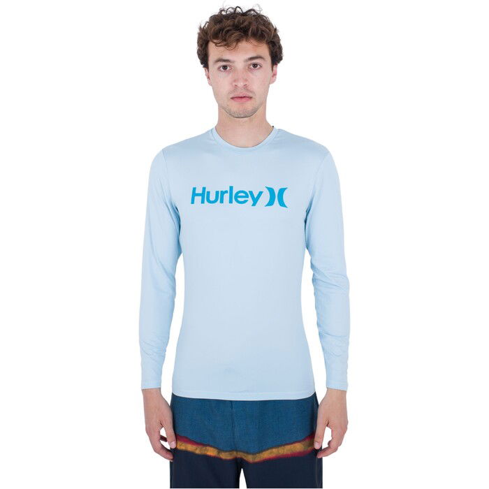 2024 Hurley Hombres Chaleco De Licra De Manga Larga One And Only Quickdry MAT0001020 - Sea Haze