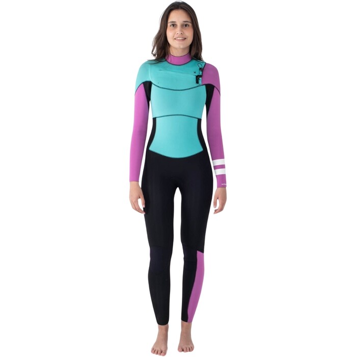 2024 Hurley Mujer Advant 4/3mm Chest Zip Neopreno WFS0013403 - Pistachio